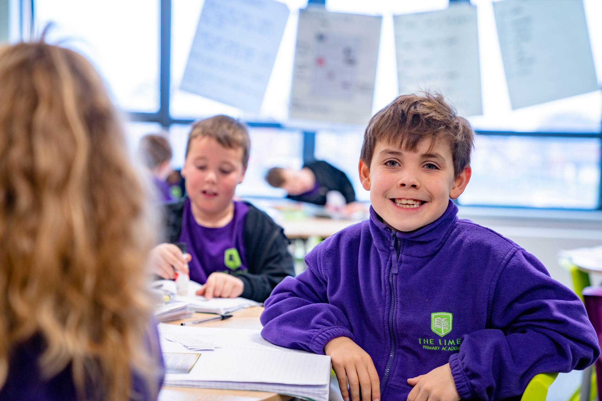 A picture of a boy looking at the camera